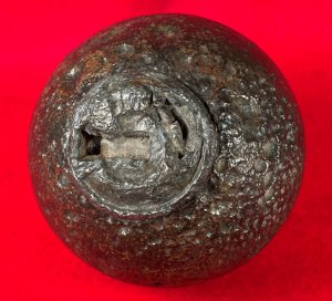 Confederate 6-Pounder Case-Shot Shell with Bormann Time Fuze