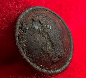 Confederate Infantry Coat Button - Lined I