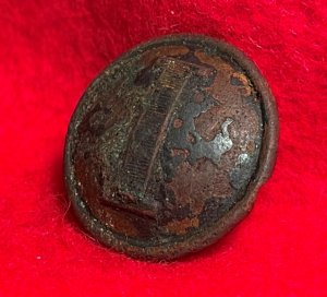 Confederate Infantry Coat Button - Lined I