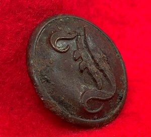 Confederate Infantry Coat Button - Script I