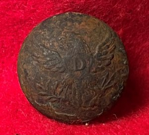 Federal Dragoon Coat Button