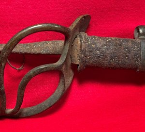 Confederate Saber and Scabbard - Excavated Caroline County, VA