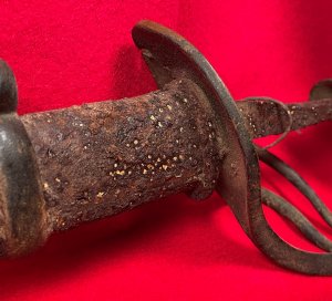 Confederate Saber and Scabbard - Excavated Caroline County, VA