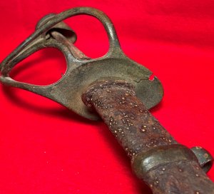 Confederate Saber and Scabbard - Excavated Caroline County, VA