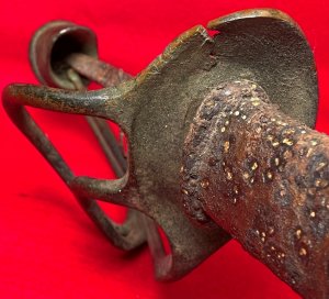 Confederate Saber and Scabbard - Excavated Caroline County, VA