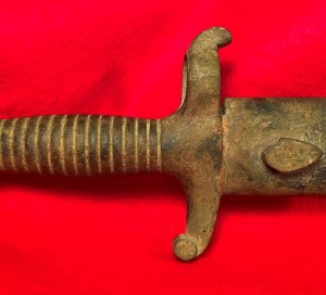 Excavated Confederate Boyle and Gamble Saber Bayonet with Scabbard Throat