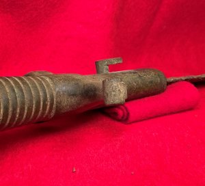 Excavated Confederate Boyle and Gamble Saber Bayonet with Scabbard Throat