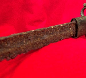 Excavated Confederate Boyle and Gamble Saber Bayonet with Scabbard Throat