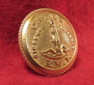 VMI - Virginia Military Institute Cadet Button - R & W Robinson - Coat Thread Remnant