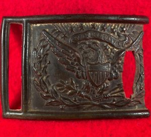 Federal Sword Belt Buckle - Field Repair - Lead Filled with Carving