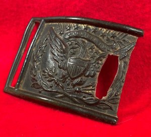 Federal Sword Belt Buckle - Field Repair - Lead Filled with Carving