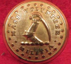 Pre-Civil War Massachusetts State Seal Coat Button