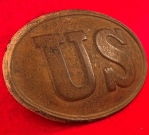 US Belt Buckle - Lead Melted Out, Intentional?