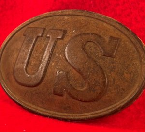 US Belt Buckle - Lead Melted Out, Intentional?