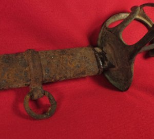 Excavated US Cavalry Saber & Scabbard 