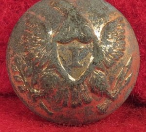 Federal Infantry Cuff Button