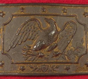 Militia Panel Plate Waist Belt Buckle 1850-1865