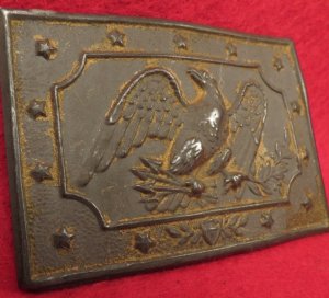 Militia Panel Plate Waist Belt Buckle 1850-1865