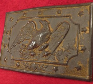 Militia Panel Plate Waist Belt Buckle 1850-1865