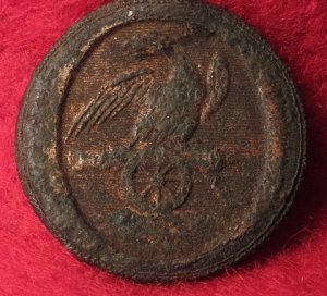 Pre-Civil War "Eagle on Cannon" Artillery Button