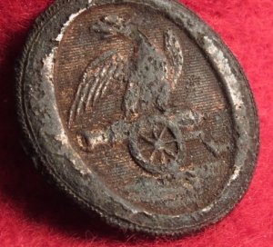 Pre-Civil War "Eagle on Cannon" Artillery Button