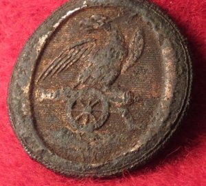 Pre-Civil War "Eagle on Cannon" Artillery Button