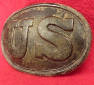 US Waist Belt Buckle Marked "W. H. SMITH / BROOKLYN" 