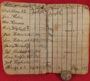 1854 Pocket Almanac & Diary