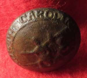 North Carolina State Seal Coat Button