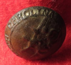 North Carolina State Seal Coat Button