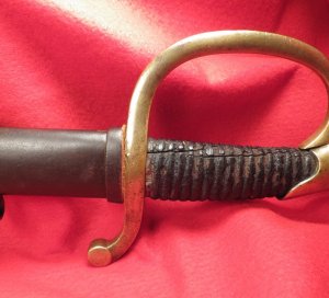 Ames Artillery Saber and Scabbard Dated 1861