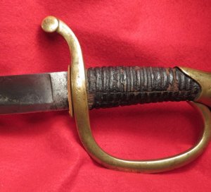 Ames Artillery Saber and Scabbard Dated 1861