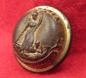 Virginia State Seal Coat Button