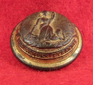 Virginia State Seal Coat Button