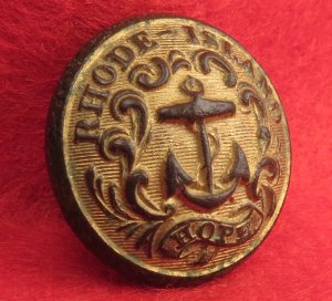 Rhode Island State Seal Coat Button