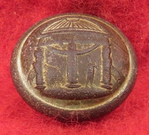 Georgia State Seal Cuff Button