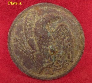 Two Maine "Burnside" Eagle Plates in Box with Provenance - Recovered 1956