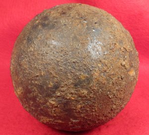 12 Pounder Solid Shot Cannonball