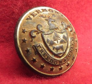 Vermont State Seal Coat Button