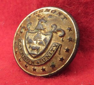 Vermont State Seal Coat Button