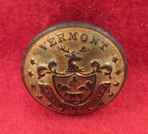 Vermont State Seal Coat Button