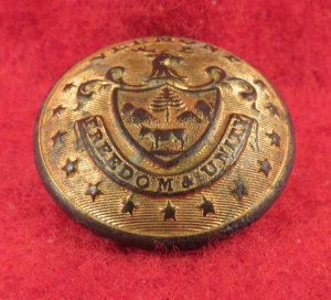 Vermont State Seal Coat Button