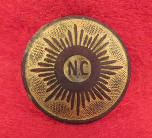 North Carolina "Sunburst" Coat Button with Shank - High Quality