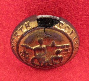 North Carolina State Seal Coat Button