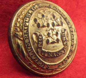  Connecticut State Seal Coat Button 