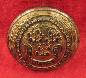  Connecticut State Seal Coat Button 