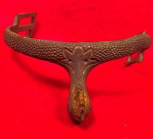 Federal Cavalry Spur - Stippled Brass