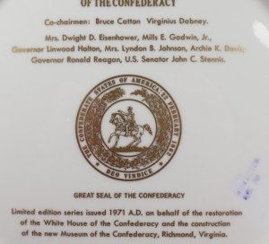 Museum of the Confederacy Commemorative Plate