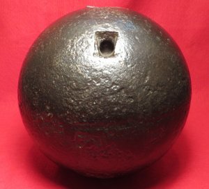 US 8 inch Shell with US Army Seacoast Defense Watercap Fuse