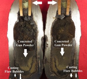 Confederate 3-Inch Bourreleted Read Shell - Virginia 1864 Model